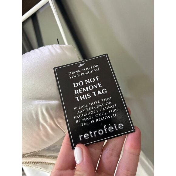 retrofete Ludlow Strapless Corset Mini Dress White Womens Size XS - Picture 11 of 13